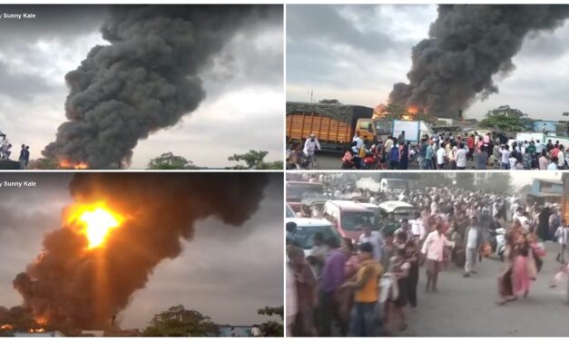 Video: Massive fire breaks out in Mumbai’s Mankhurd area, 12 fire engines on spot