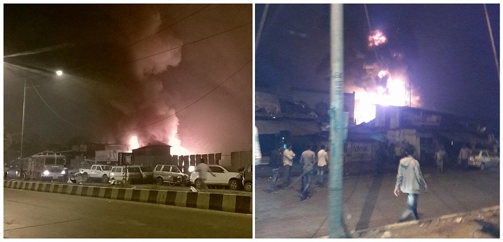 Video: Multiple cylinder blasts lead to massive fire in Kapadia Nagar, Kurla
