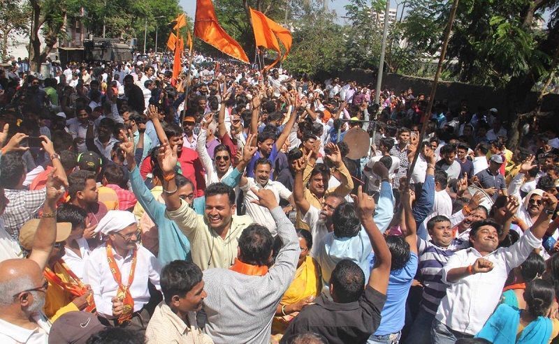 BMC 2017 Results Sena & BJP celebrate, Congress loses big, MNS on verge of extinction