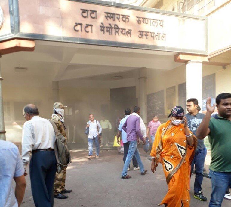 Fire breaks out in basement of Tata Cancer Hospital in Parel