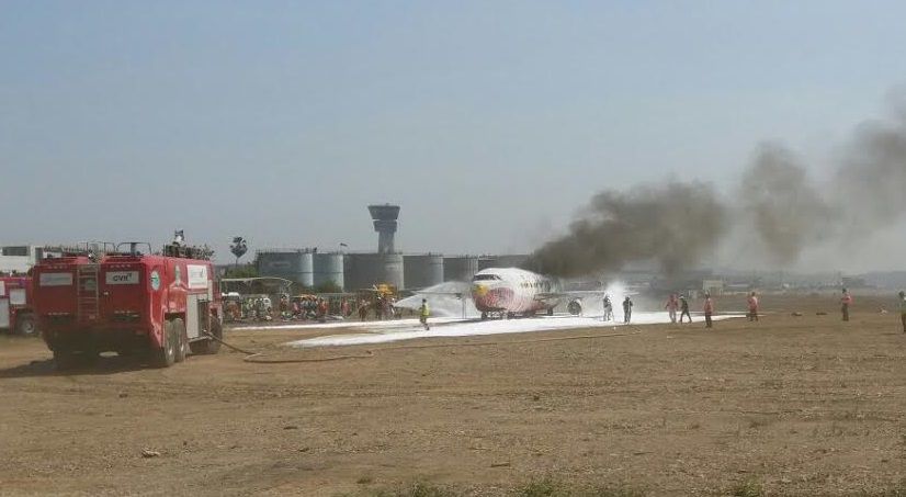 Video showing plane on fire at Mumbai Airport triggers minor scare; aircraft was set on fire for mock drill