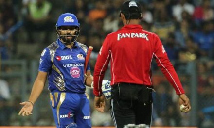 MI captain Rohit Sharma reprimanded for showing excessive disappointment during match with KKR