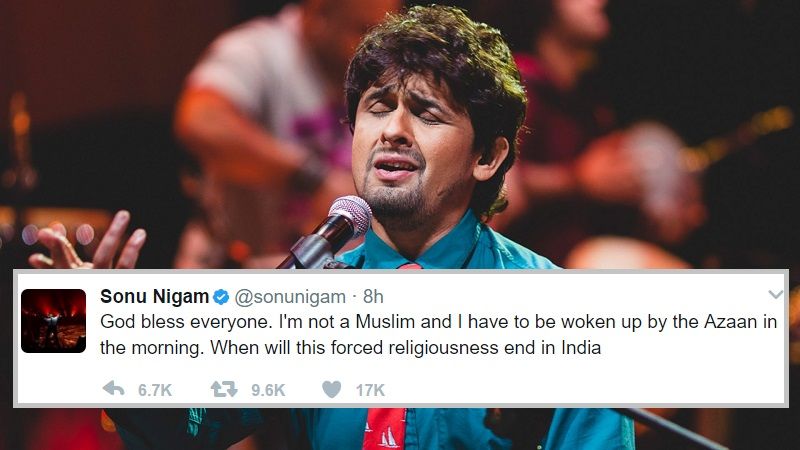 Sonu Nigam tweets about being woken up by azaan, stirs controversy by terming it ‘gundagardi’