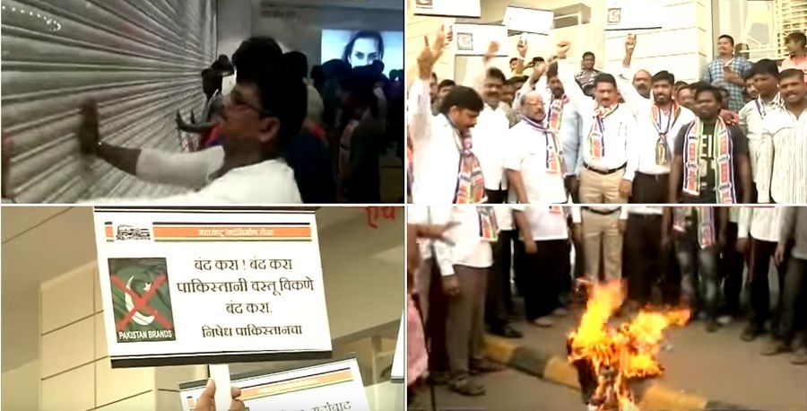 MNS workers arrested for burning Pakistani clothing, rioting outside H&M store in Inorbit Malad