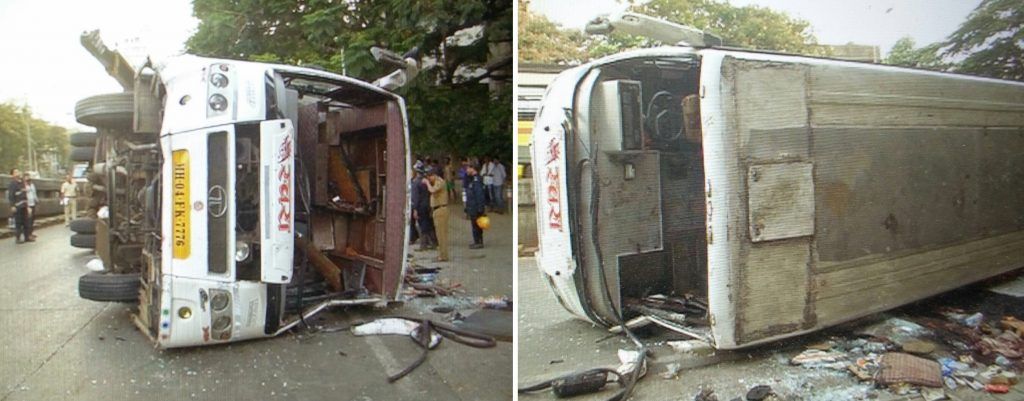 One killed, 34 injured as bus overturns in Dadar, second such mishap in less than 24 hours