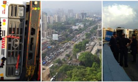 Container accident leads to 5-hour traffic snarl at Thane’s Ghodbunder Road