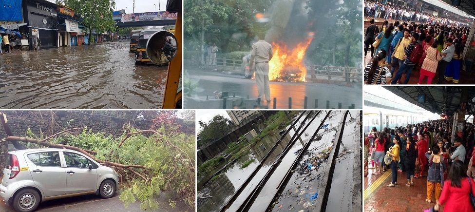 Mumbai marred with waterlogging, delays and mishaps after heavy rainfall 1