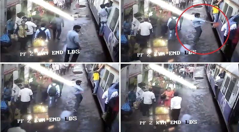 Video: Youth arrested for flinging chilli powder at commuters near Kalyan