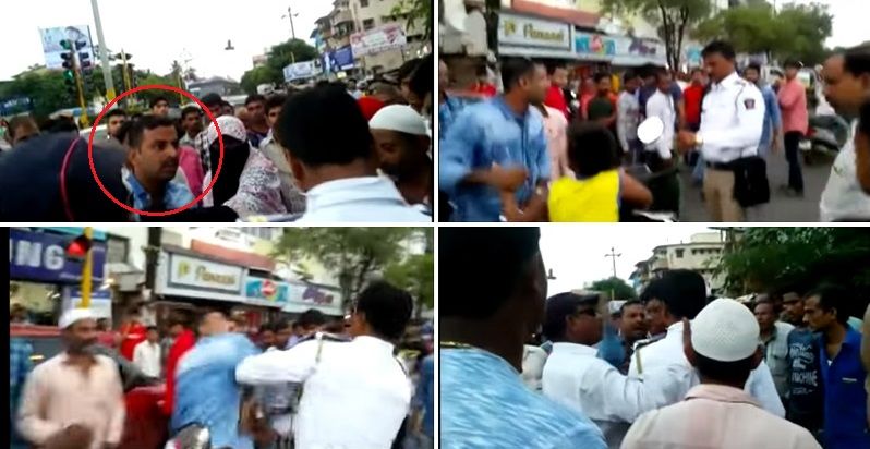 Biker slaps on-duty constable who stopped him for riding without helmet, jumping signal