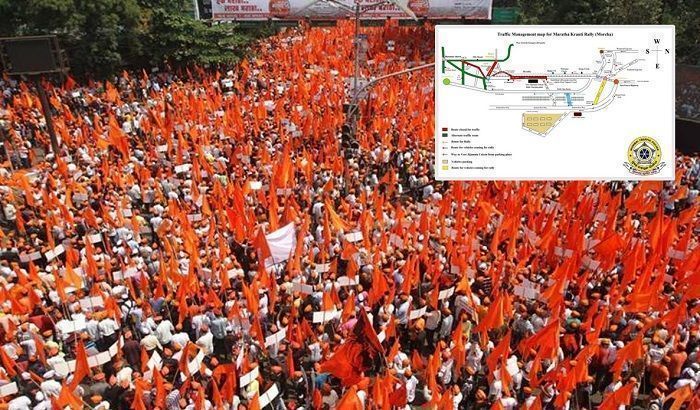 Traffic and security arrangements for tomorrow’s ‘Maratha Kranti Morcha’ in Mumbai