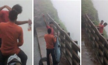 Video: Two drunk men cross safety barrier, fall to their death in Amboli Ghat