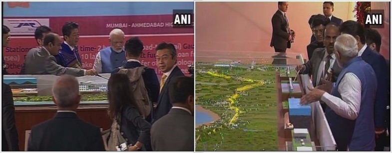 Modi, Abe lay foundation of Mumbai-Ahmedabad bullet train, expected to complete by 2022