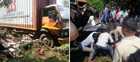 5 dead, 7 injured after truck rams into rickshaw near Poladpur on Mumbai-Goa Highway
