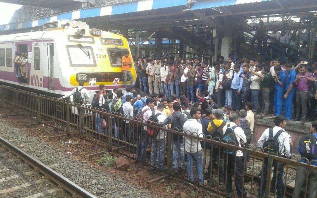 Commuters stage rail roko at Naigaon station: 60 services cancelled, many others delayed