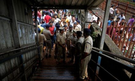 Days after stampede, woman injured by falling tile of FOB at Elphinstone station