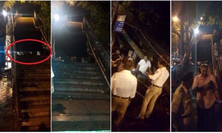 Now part of FOB near Charni Road station collapses, senior citizen injured