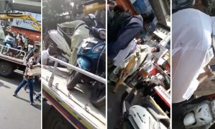 Video: Elderly man climbs atop towing van in Mulund, flees with vehicle without paying penalty