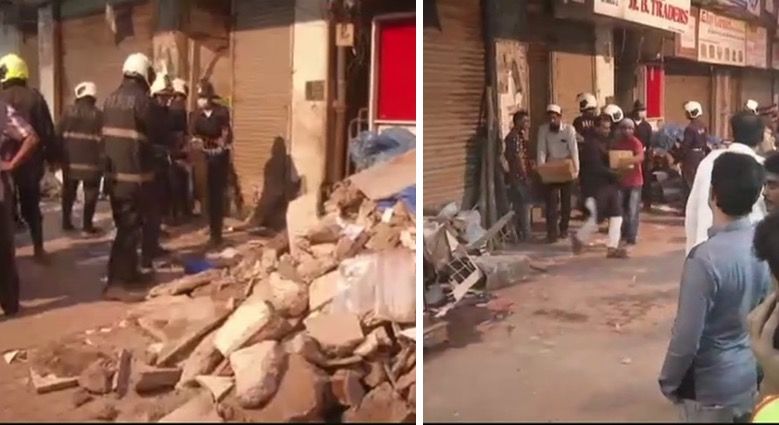 2 dead, 2 missing after portion of Zaveri Bazaar building collapses