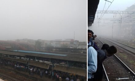 Central line services delayed during peak hours due to fog at Kalyan-Dombivali
