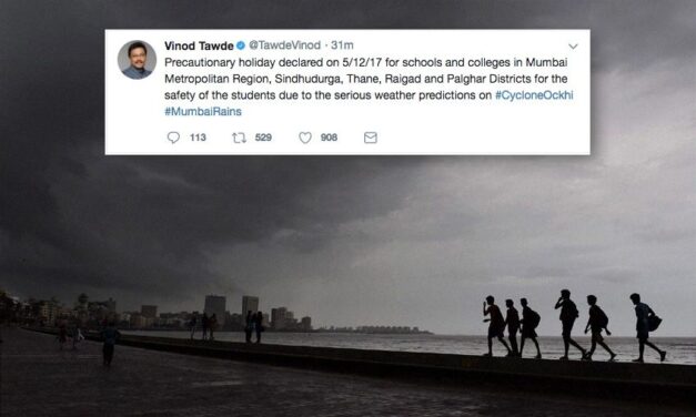 Precautionary holiday declared for schools, colleges in Mumbai as cyclone Ockhi closes in