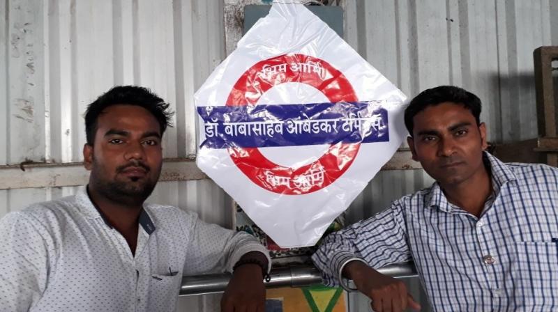 Supporters put up ‘Dr. Babasaheb Ambedkar Terminus’ label at Dadar station, press for renaming