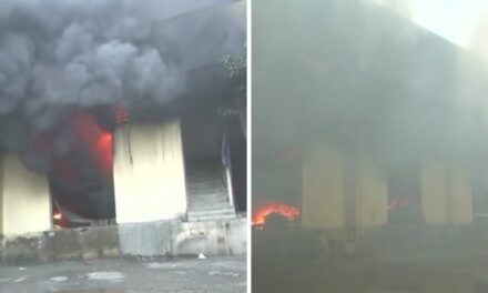 Video: Massive fire engulfs 16 godowns at Sagar Complex in Bhiwandi, 50 rescued