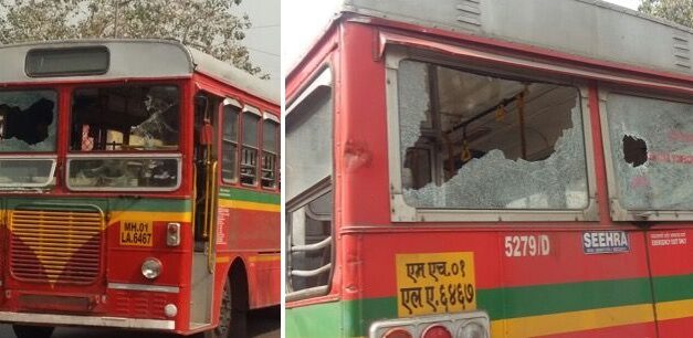 20 BEST buses vandalised during Dalit protest