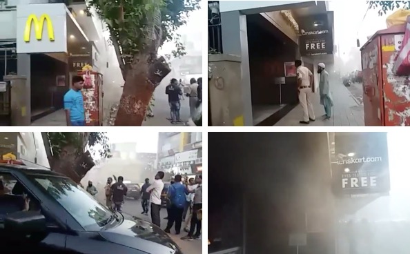 Minor fire breaks out near McDonald’s outlet on Linking Road, Bandra