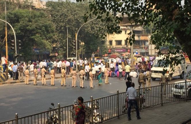Sion highway blocked by Dalit protestors despite police presence