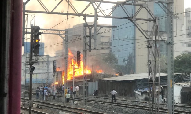 Visuals: Fire at timber shop on SV Road, Andheri 2