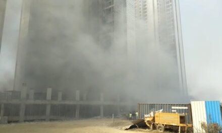 Fire breaks out at under construction building in Dombivali