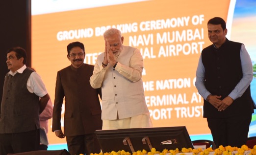 PM lays foundation stone for Navi Mumbai airport, first flight to take off in 2019 2