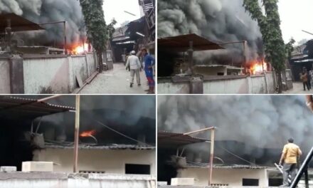 Video: Fire breaks out in cloth mill at Italian Industrial Estate near Oberoi Mall, Goregaon