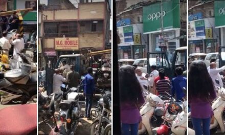 Video: Traffic cop, senior citizen exchange blows over two-wheeler towing in Ulhasnagar