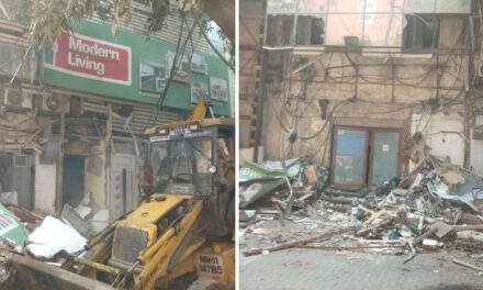 Video: BMC demolishes illegal structures, encroachments at Raghuvanshi Mills, Lower Parel