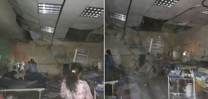 Ceiling slab at KEM hospital collapses, 2 dialysis patients injured