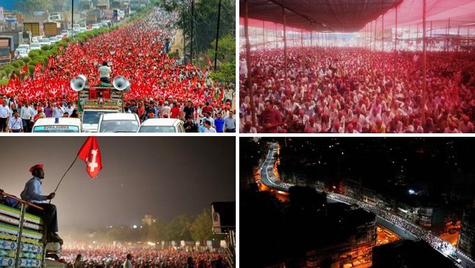 In Pics: 50,000 farmers reach Mumbai, to press for demands without inconveniencing Mumbaikars