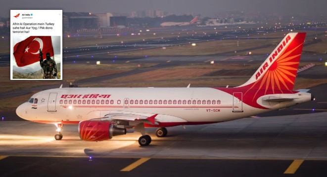 In Pics: Turkish hackers break into Air India's Twitter account, tweet 'All flights cancelled'