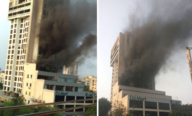 Video: Fire breaks out in call centre at DMart building on New Link Road, Dahisar