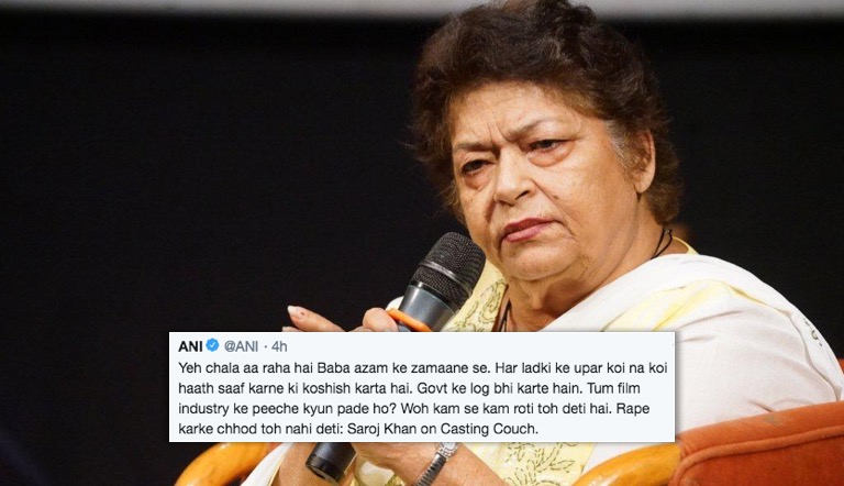 Don’t target Bollywood for ‘casting couch’ as it’s consensual, provides livelihood: Choreographer Saroj Khan