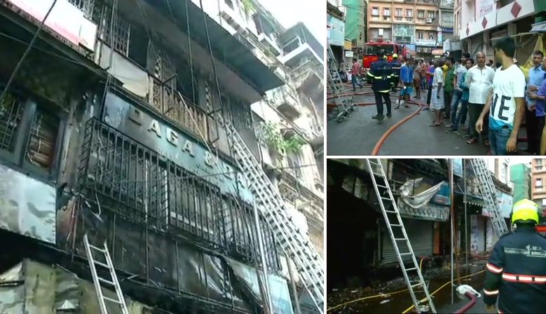Fire breaks out at commercial building in Nagdevi Cross Lane, Pydhonie