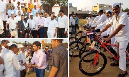 Mumbai’s dabbawalas get 5 e-cycles from Sena’s Aaditya Thackeray, 20 more in the offing