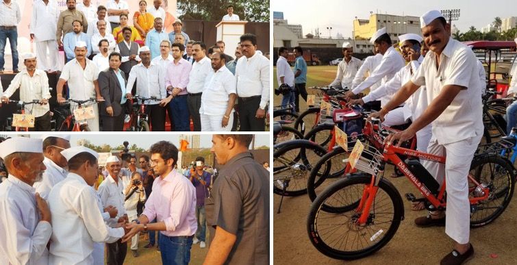 Mumbai's dabbawalas get 5 e-cycles from Sena's Aaditya Thackeray, 20 more in the offing 3