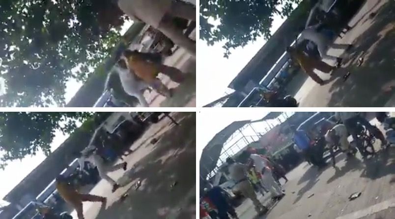 Video: Auto driver brutally assaults woman near Bandra terminus, cop intervenes