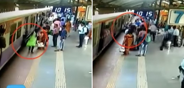 Video: RPF personnel, commuters save woman from being run over at Kurla station