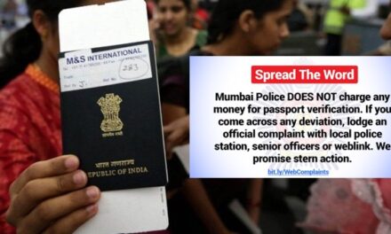 Police verification for passport a ‘free service’, file e-complaint if asked to pay: Mumbai Police