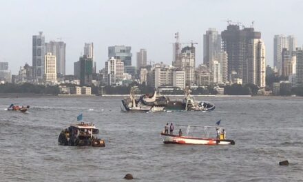 Video: Mumbai’s Ark Deck Bar floatel capsizes near Bandra-Worli sealink, no casualties