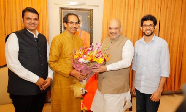 Amit Shah meets Uddhav Thackeray: BJP says outcome ‘positive’, Sena adamant on fighting alone