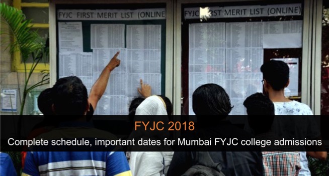 FYJC 2018 Mumbai: Complete schedule, important dates for FYJC admissions