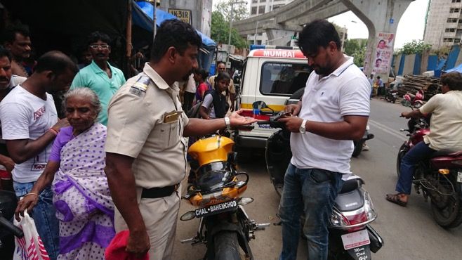 Mumbai Police nab biker flaunting 'abusive' number plate 1